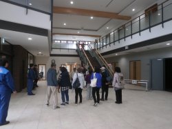 避難先施設の視察状況