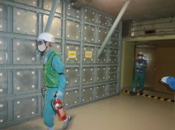 【訓練】　現場確認、初期消火