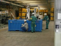 中国電力による放射線量の確認