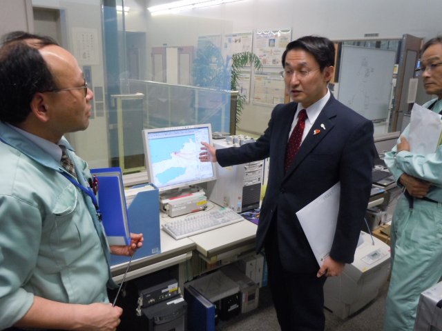 島根原子力環境センター視察の様子