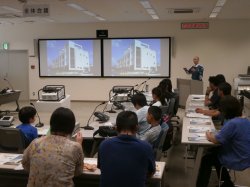 原子力防災対策の授業風景